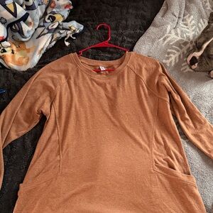 Brown Long Sleeve Top